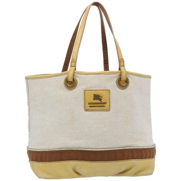 Burberry Blue Label Beige Canvas Tote Bag (Pre-Owned) - Picture 11 of 16